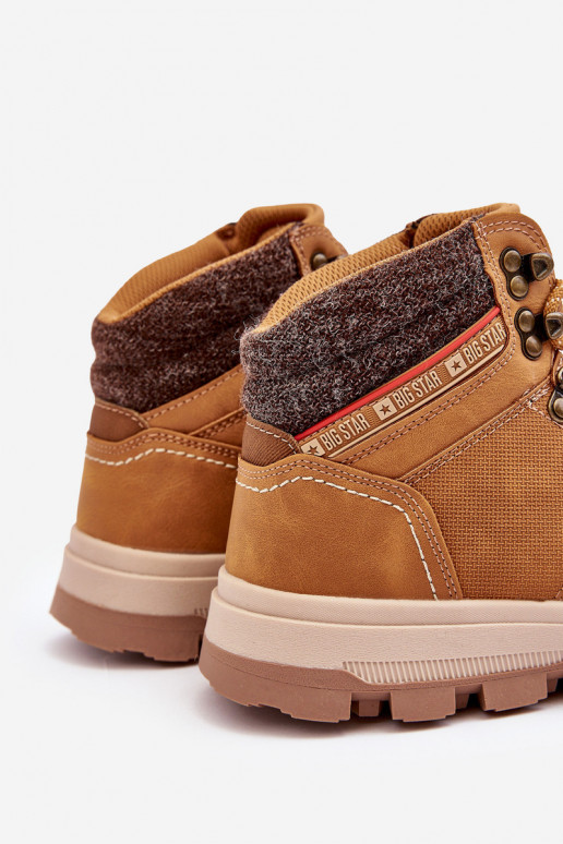 Het heeftnnen Inandelschoenen Big Star KK174217 bruine kleur Het heeftnnen Inandelschoenen Big Star KK174217 bruine kleur