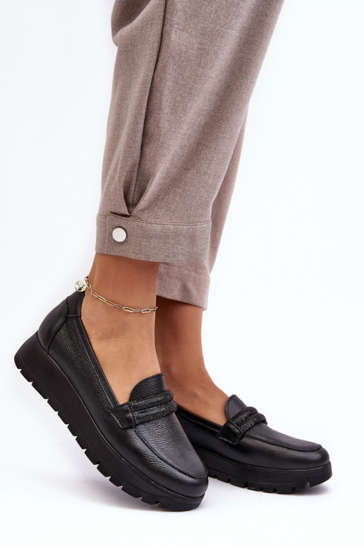 Leer schoenen met platform met ornamenten zInart Lemar Lehira Leer schoenen met platform met ornamenten zInart Lemar Lehira