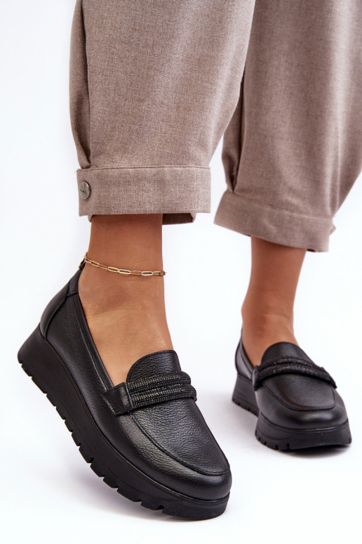 Leer schoenen met platform met ornamenten zInart Lemar Lehira Leer schoenen met platform met ornamenten zInart Lemar Lehira