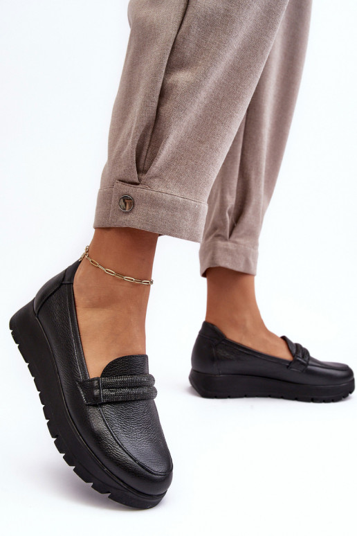 Leer schoenen met platform met ornamenten zInart Lemar Lehira Leer schoenen met platform met ornamenten zInart Lemar Lehira