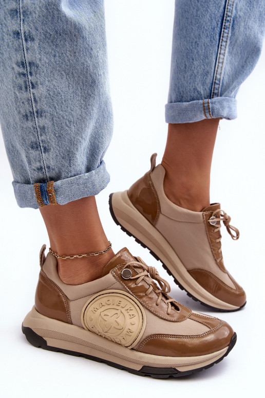 Dames sportschoenen Leer Het heeftciejka 06295-04 beige Dames sportschoenen Leer Het heeftciejka 06295-04 beige