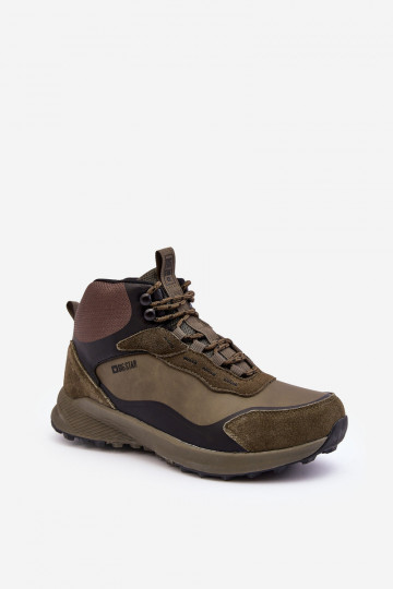 Heren gevoerde wandelschoenen groene kleur Big Star MM174333