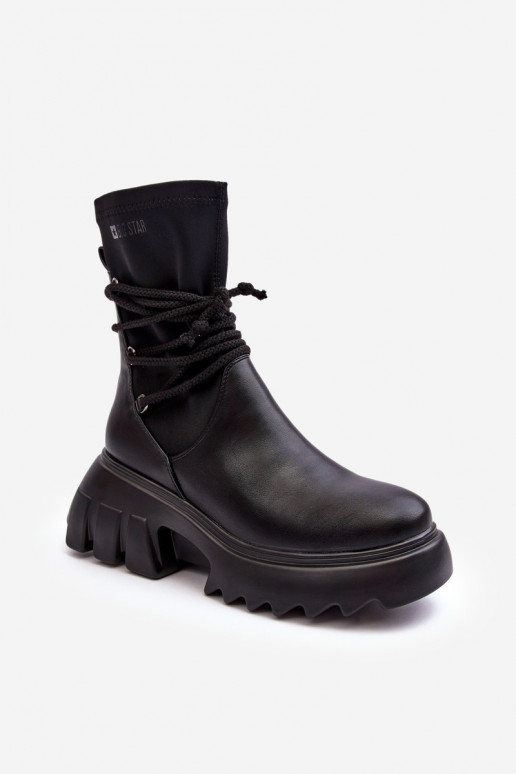 Laarzen met platform met stijlvolle details zInart Big Star MM274590 Laarzen met platform met stijlvolle details zInart Big Star MM274590