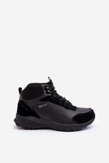 Heren gevoerde wandelschoenen zwarte kleur Big Star MM174334 2