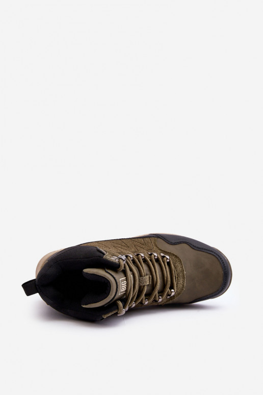 Dames VerInarmde Inandelschoenen kaki kleuren Big Star MM274480 Dames VerInarmde Inandelschoenen kaki kleuren Big Star MM274480