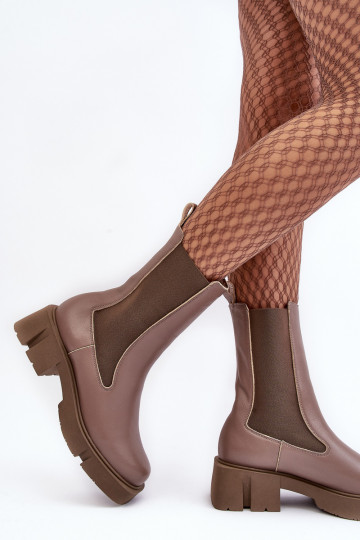 Enkellaarsjes 2693/230 Laura Messi bruine kleur