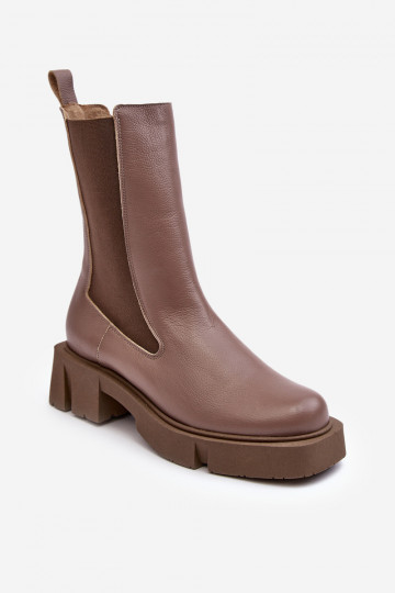 Enkellaarsjes 2693/230 Laura Messi bruine kleur 2