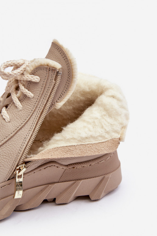 opInarmen Leer Dameslaarzen met platform beige Lemar Jevette opInarmen Leer Dameslaarzen met platform beige Lemar Jevette