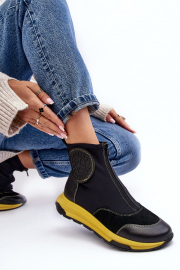 Dameslaarzen met ritssluitingen Het heeftciejka 06297-01 zInart