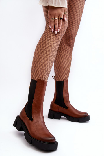 Enkellaarsjes Laura Messi 2693/229 bruine kleur