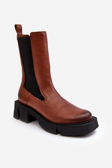 Enkellaarsjes Laura Messi 2693/229 bruine kleur 2