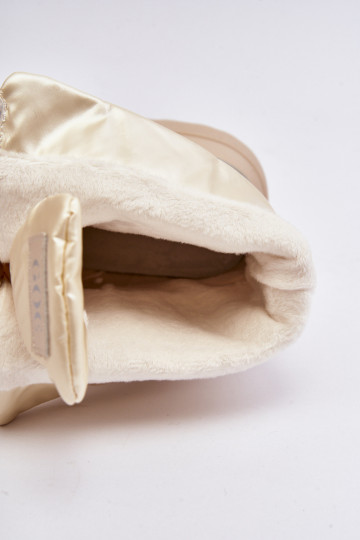 SneeuIn laarzen Dames Op dikke zool met ritssluitingen GOE MM2N4079 beige 2