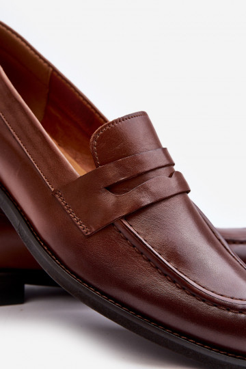 Heren leren mocassins Zazoo 1570/1 bruin 2