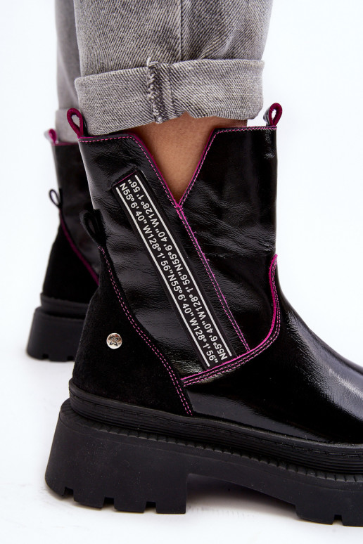 Leer Dames Laarzen Het heeftciejka 06236-15 zInart