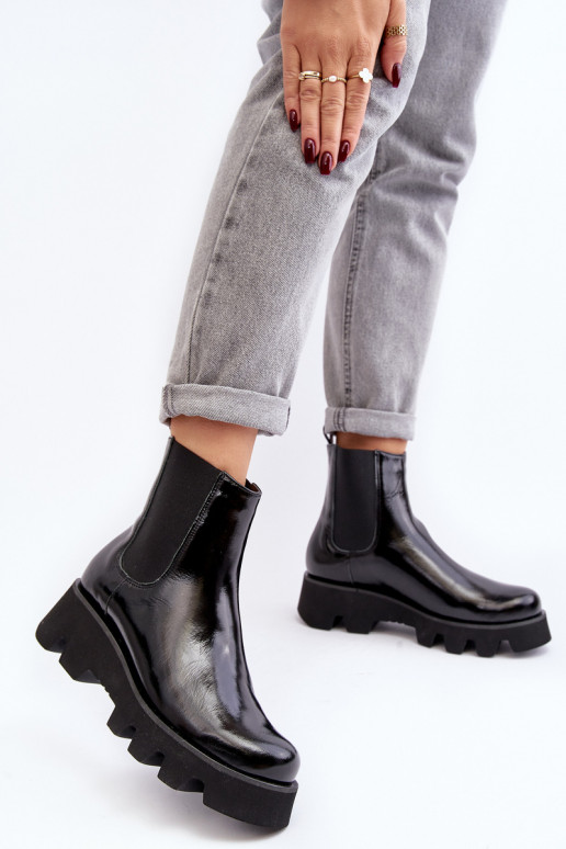 stijlvolle laarzen Dames Leer met trendy massieve zolen Laura Messi 2571 zInart stijlvolle laarzen Dames Leer met trendy massieve zolen Laura Messi 2571 zInart