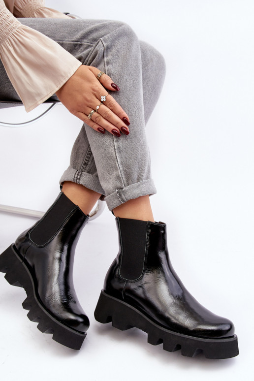 stijlvolle laarzen Dames Leer met trendy massieve zolen Laura Messi 2571 zInart stijlvolle laarzen Dames Leer met trendy massieve zolen Laura Messi 2571 zInart