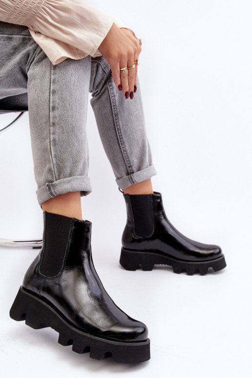 stijlvolle laarzen Dames Leer met trendy massieve zolen Laura Messi 2571 zInart stijlvolle laarzen Dames Leer met trendy massieve zolen Laura Messi 2571 zInart