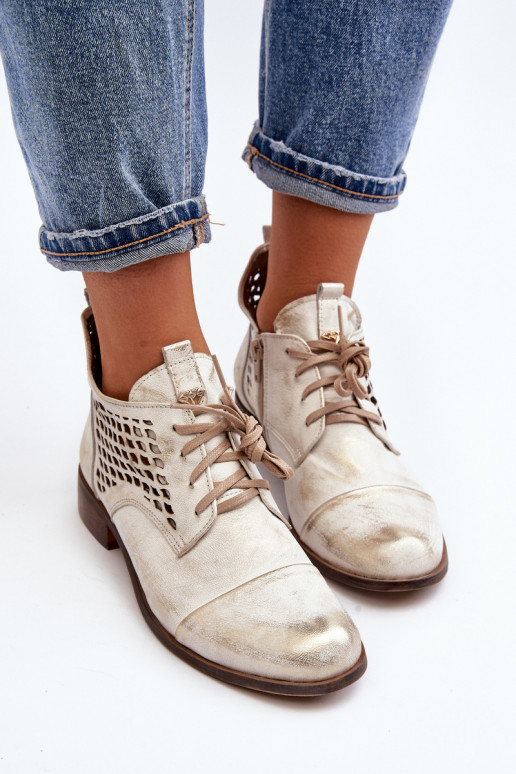 Zazoo 2878 Laag OpengeInerkte laarzen Leer Dames zilvere kleur Zazoo 2878 Laag OpengeInerkte laarzen Leer Dames zilvere kleur