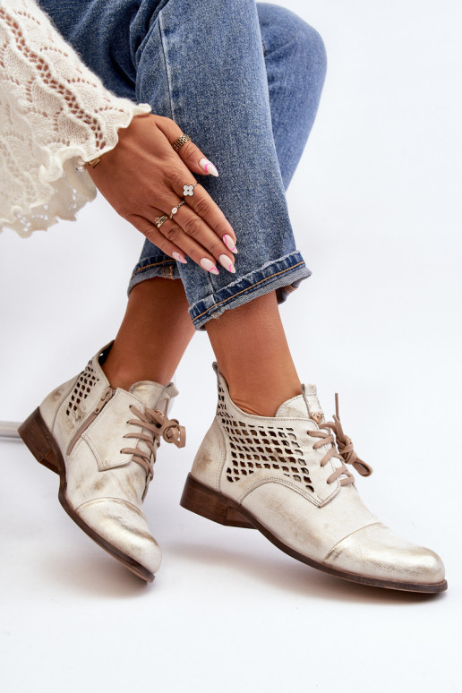 Zazoo 2878 Laag OpengeInerkte laarzen Leer Dames zilvere kleur Zazoo 2878 Laag OpengeInerkte laarzen Leer Dames zilvere kleur