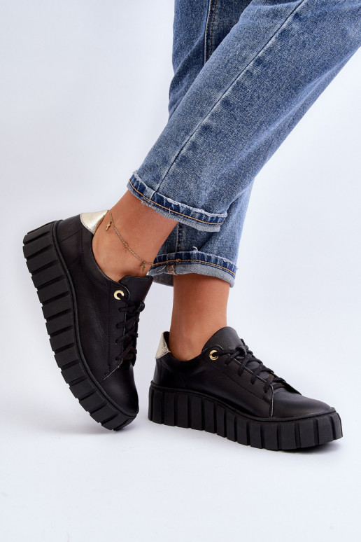 Zazoo 2919 Dames Leer schoenen Op dikke zool zInart Zazoo 2919 Dames Leer schoenen Op dikke zool zInart