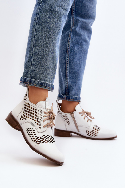 Zazoo 2704 Leer OpengeInerkte laarzen Initte kleur Zazoo 2704 Leer OpengeInerkte laarzen Initte kleur