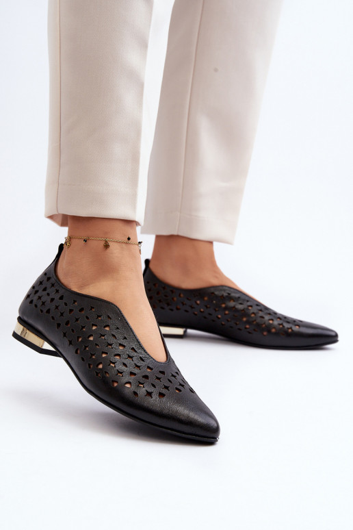 Zazoo 2883 OpengeInerkte ballerinas Gemaakt van natuurlijk leer zInart Zazoo 2883 OpengeInerkte ballerinas Gemaakt van natuurlijk leer zInart