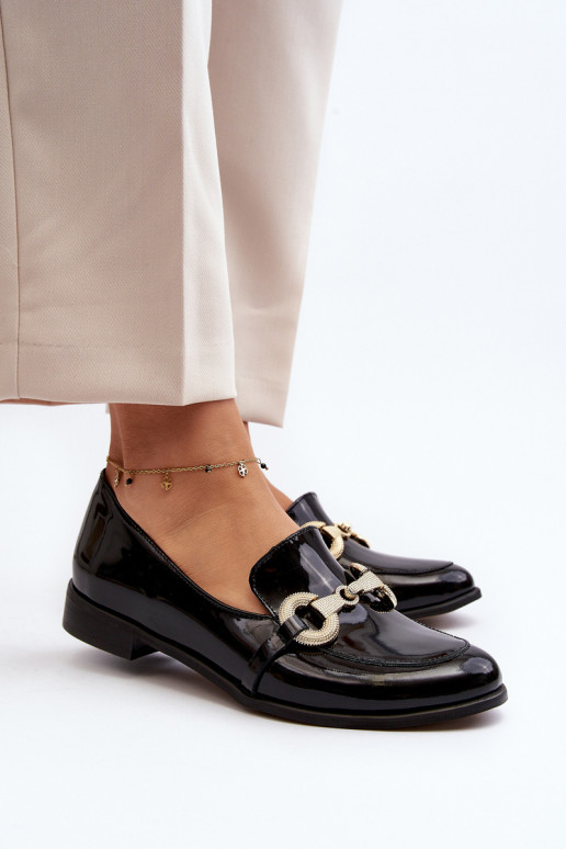 Zazoo 2880 Dames Mocassins met lakeffect met ornamenten zInart Zazoo 2880 Dames Mocassins met lakeffect met ornamenten zInart