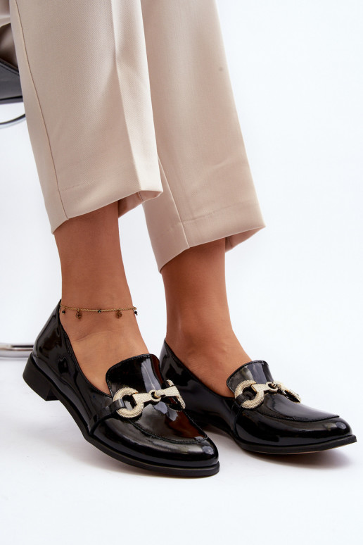 Zazoo 2880 Dames Mocassins met lakeffect met ornamenten zInart Zazoo 2880 Dames Mocassins met lakeffect met ornamenten zInart