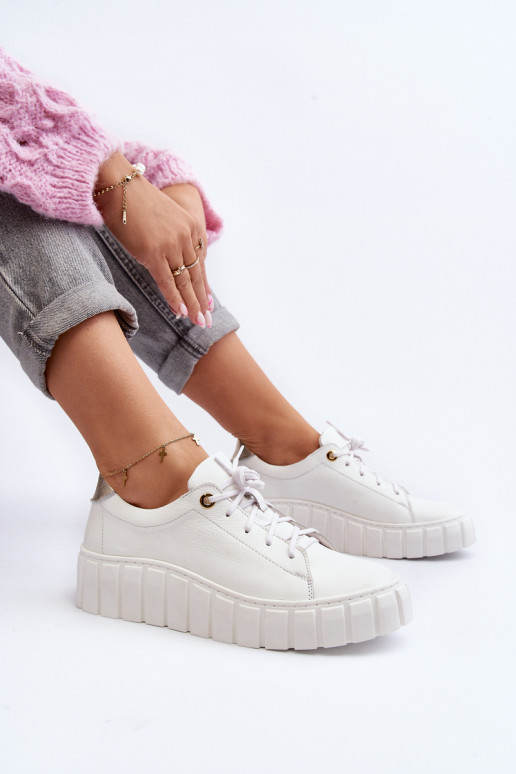 Zazoo 2919 Dames Leer schoenen Op dikke zool Initte kleur Zazoo 2919 Dames Leer schoenen Op dikke zool Initte kleur