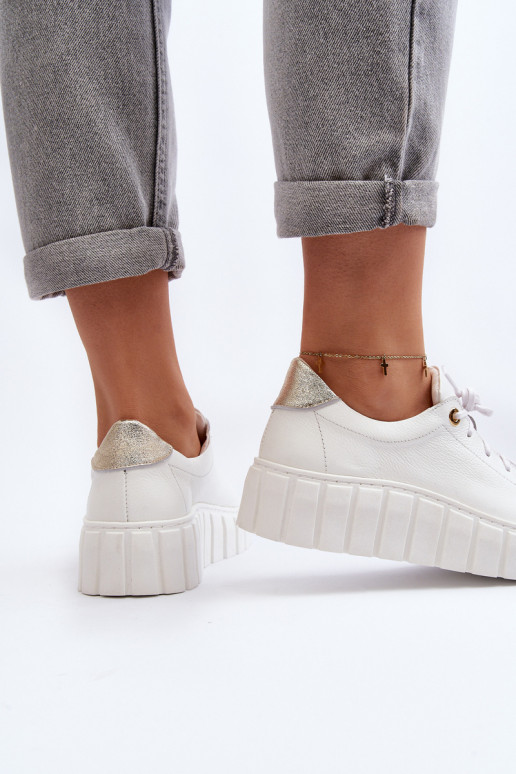 Zazoo 2919 Dames Leer schoenen Op dikke zool Initte kleur Zazoo 2919 Dames Leer schoenen Op dikke zool Initte kleur