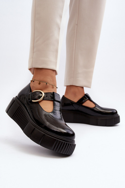 Zazoo 20102 In de mode met lakeffect schoenen met platform zInart Zazoo 20102 In de mode met lakeffect schoenen met platform zInart