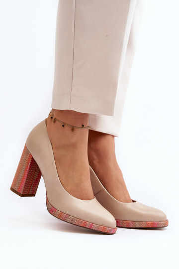 Schoenen met hakken Laura Messi 2746 ivoorkleur 2