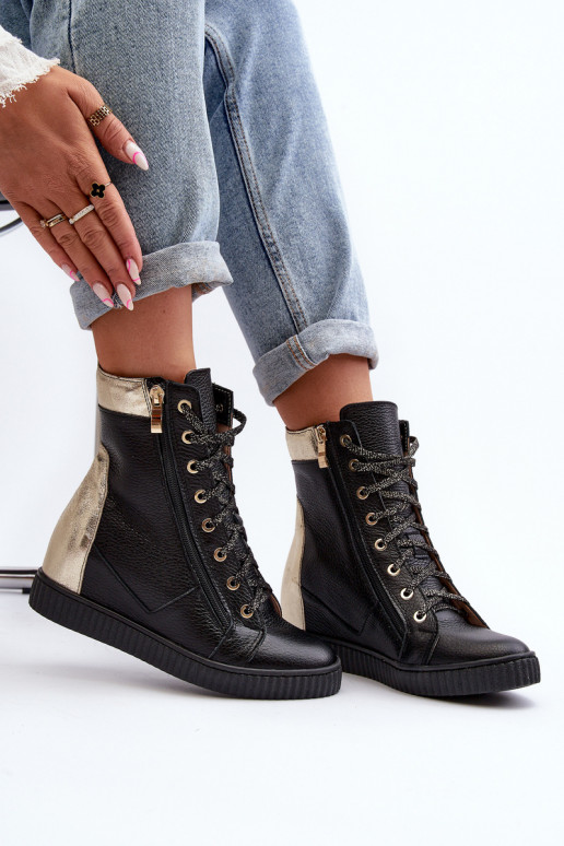 Zazoo 3081 Leer Vrijetijdsschoenen Op de INig zInart