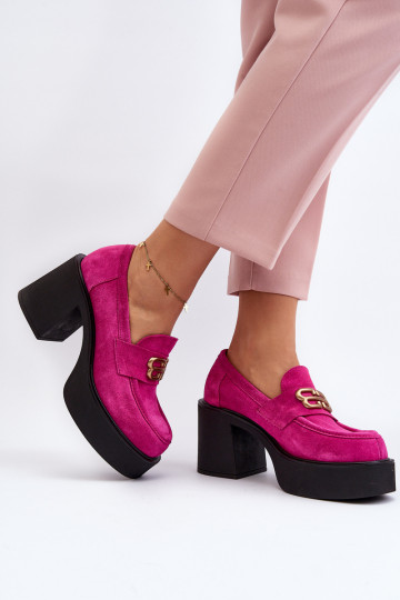 Zazoo 20170 schoenen van suède Dames met hakken roze