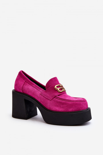 Zazoo 20170 schoenen van suède Dames met hakken roze 2