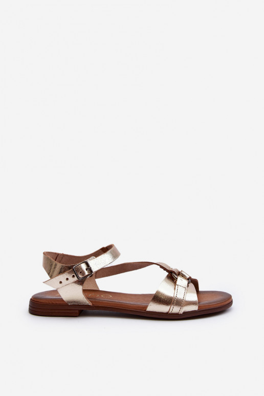 Zazoo 40182 Dames sandalen Dames gouden kleur Zazoo 40182 Dames sandalen Dames gouden kleur