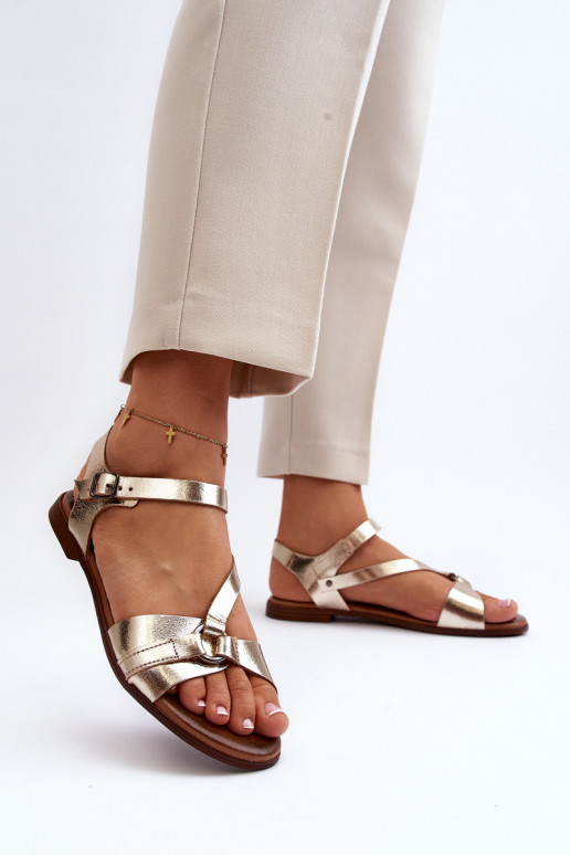 Zazoo 40182 Dames sandalen Dames gouden kleur Zazoo 40182 Dames sandalen Dames gouden kleur