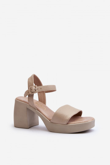 Zazoo 40386 dames sandalen klocke zandkleur