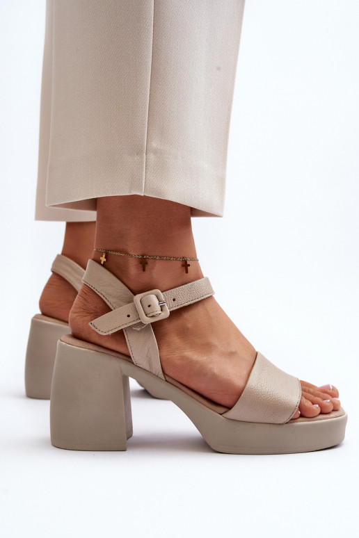 Zazoo 40386 Dames Dames sandalen Op Klok beige Zazoo 40386 Dames Dames sandalen Op Klok beige