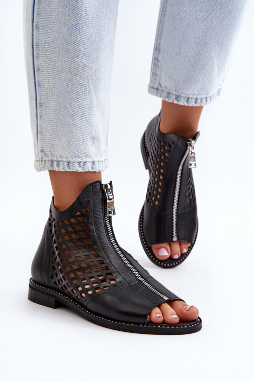 Zazoo 977/L Leer OpengeInerkte sandalen Opar het kasteel zInart Zazoo 977/L Leer OpengeInerkte sandalen Opar het kasteel zInart