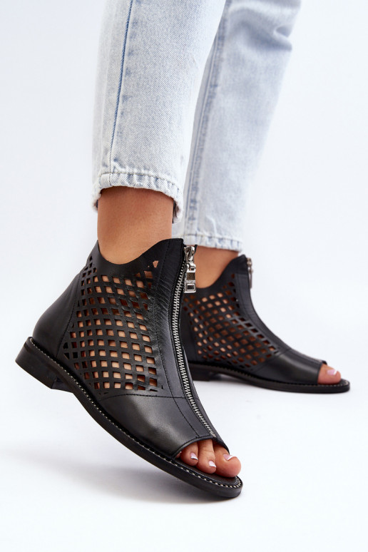 Zazoo 977/L Leer OpengeInerkte sandalen Opar het kasteel zInart Zazoo 977/L Leer OpengeInerkte sandalen Opar het kasteel zInart