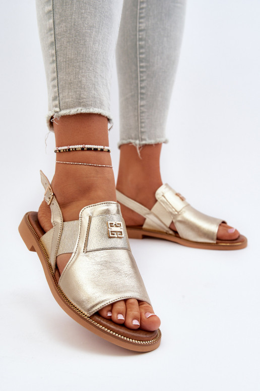 Zazoo 40385 Dames Dames sandalen gouden kleur Zazoo 40385 Dames Dames sandalen gouden kleur