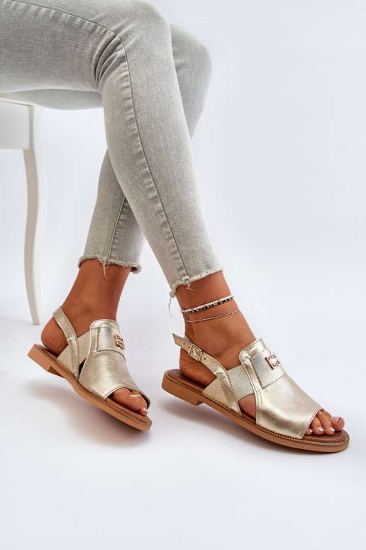 Zazoo 40385 Dames Dames sandalen gouden kleur Zazoo 40385 Dames Dames sandalen gouden kleur