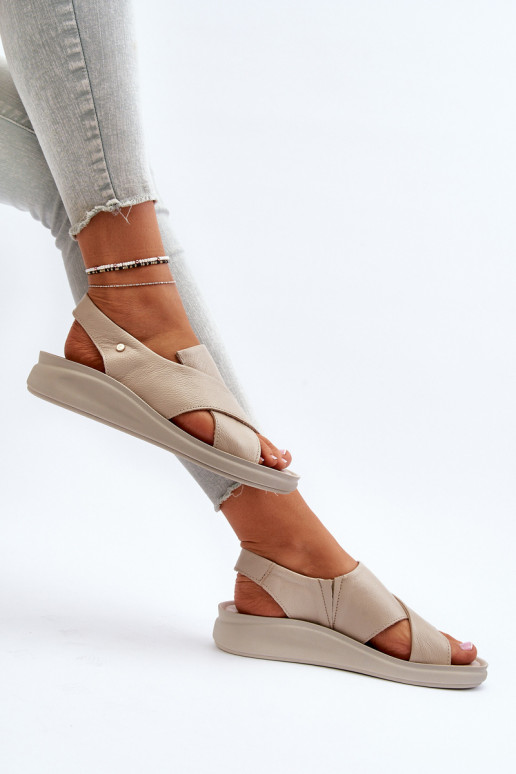 Zazoo 40392 Dames sandalen Dames beige Zazoo 40392 Dames sandalen Dames beige