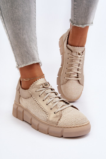 Dames leren schoenen Tai turiciejka 05850-22 ivoorkleur
