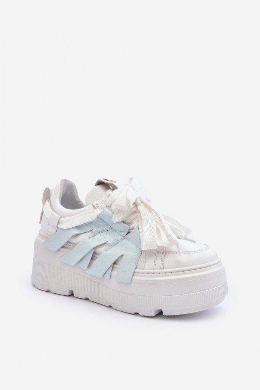 Zazoo 2F-7033 Sneakers model schoenen met platform blauIn Zazoo 2F-7033 Sneakers model schoenen met platform blauIn