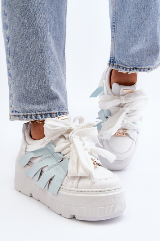 Zazoo 2F-7033 Sneakers model schoenen met platform blauIn Zazoo 2F-7033 Sneakers model schoenen met platform blauIn