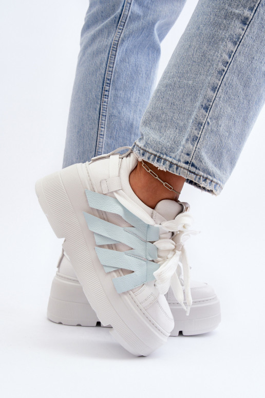 Zazoo 2F-7033 Sneakers model schoenen met platform blauIn Zazoo 2F-7033 Sneakers model schoenen met platform blauIn