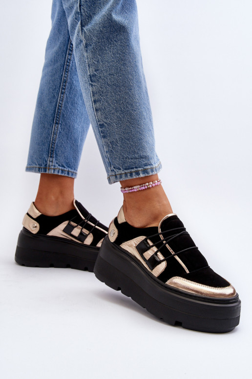 Zazoo 1833 Sneakers model schoenen Dames Leer met trendy massieve zolen zInart Zazoo 1833 Sneakers model schoenen Dames Leer met trendy massieve zolen zInart