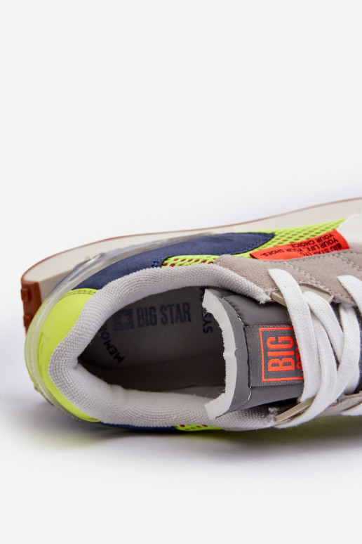 sportschoenen Sneakers model schoenen Het heeftnnen Memory Foam System Big Star NN174344 grijs sportschoenen Sneakers model schoenen Het heeftnnen Memory Foam System Big Star NN174344 grijs